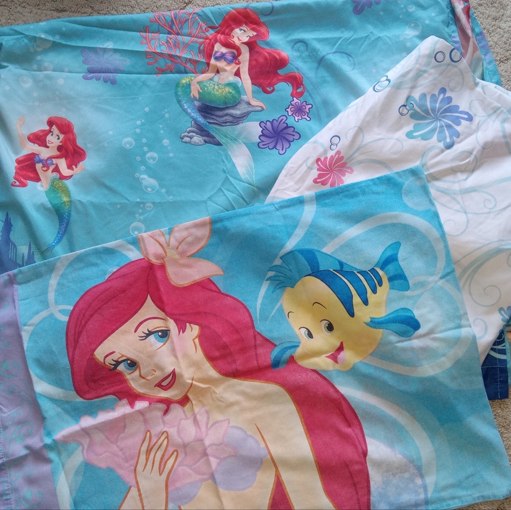 Ariel and Flounder Themed Blanket